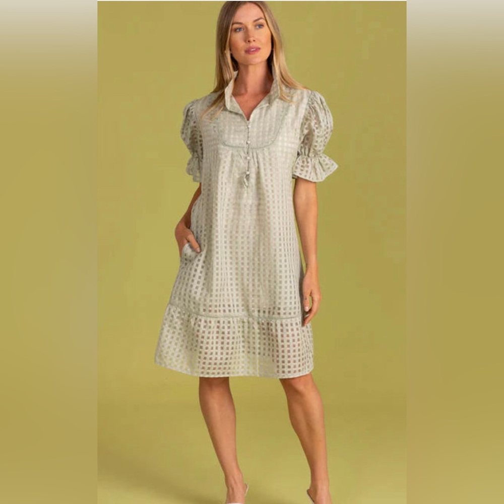 NWT S'edge Fall Erin Dress, Lily Pad, medium
